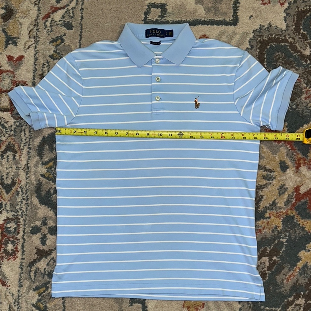 Polo Ralph Lauren Light Blue Striped Polo Shirt